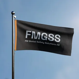 FMGSS flag against the sky