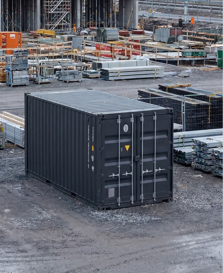 Mobile Strongroom deployed in an industrial yard